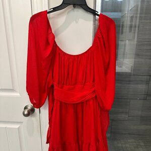 Women's Red Mini Dress